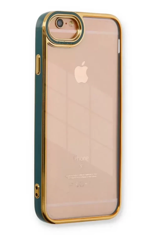 İphone 6 Kılıf Liva Lens Silikon - Yeşil