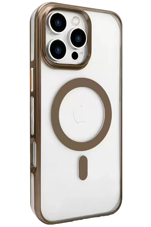 İphone 16 Gleam Pc Sert Magsafe Kılıf - Kahverengi