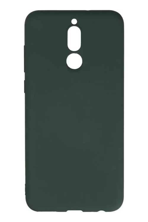 Mate 10 Lite Kılıf Nano İçi Kadife Silikon - Koyu Yeşil