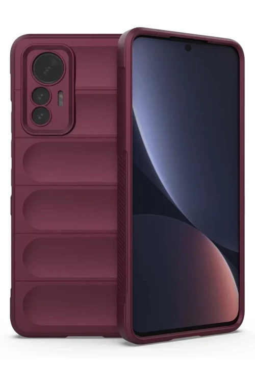 Mi 12 Lite Kılıf Optimum Silikon - Bordo