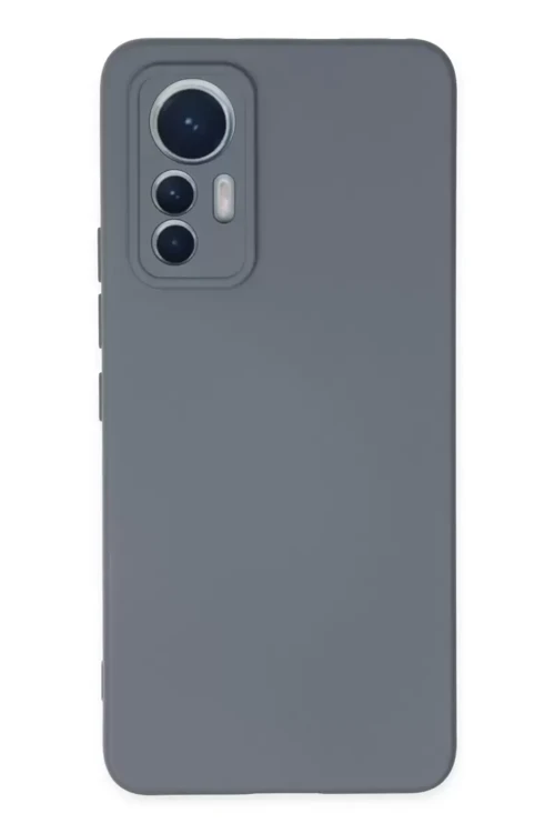 Mi 12 Lite Kılıf Nano İçi Kadife Silikon - Gri