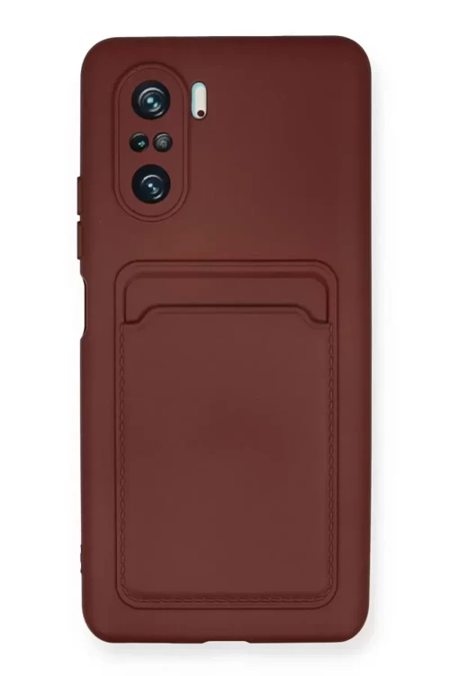 Mi 11I Kılıf Kelvin Kartvizitli Silikon - Bordo
