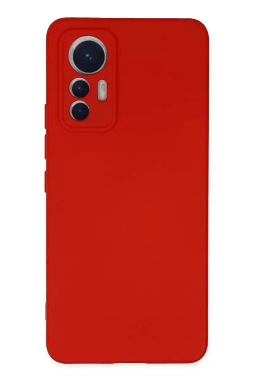 Mi 12 Lite Kılıf Nano İçi Kadife Silikon - Kırmızı