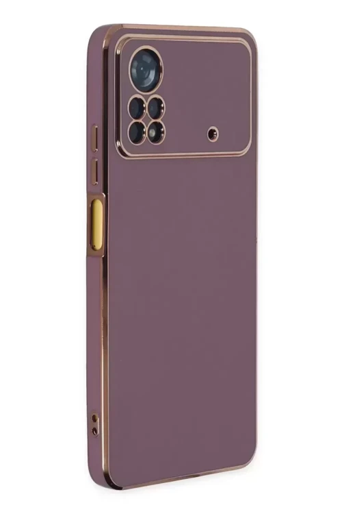 Poco X4 5G Kılıf Volet Silikon - Mor
