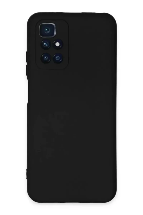 Redmi 10 2022 Kılıf Nano İçi Kadife Silikon - Siyah