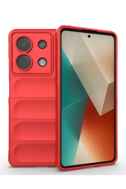 Poco X6 Kılıf Optimum Silikon - Kırmızı