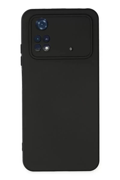 Poco M4 4G Kılıf Nano İçi Kadife Silikon - Siyah