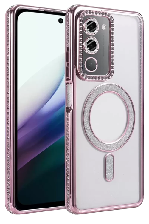 Redmi 15 4G Joke Simli Magneticsafe Kılıf - Pembe