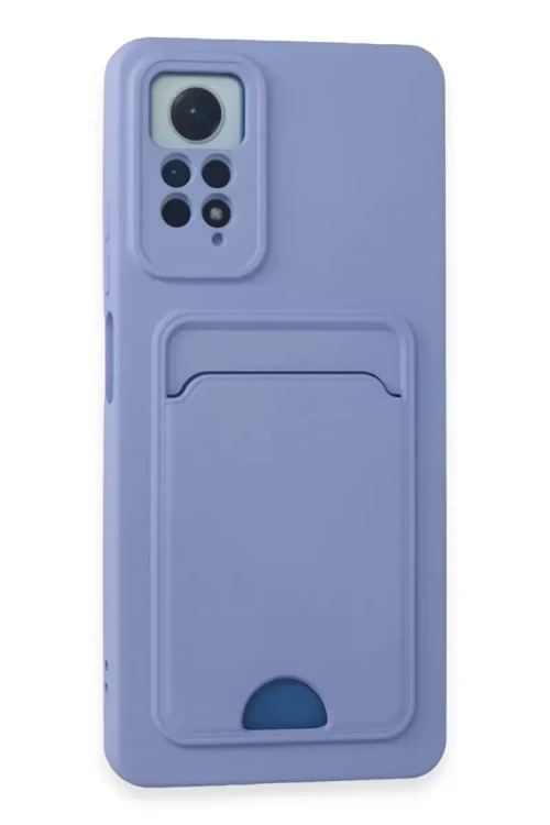 Redmi Note 11 Kılıf Kelvin Kartvizitli Silikon - Lila