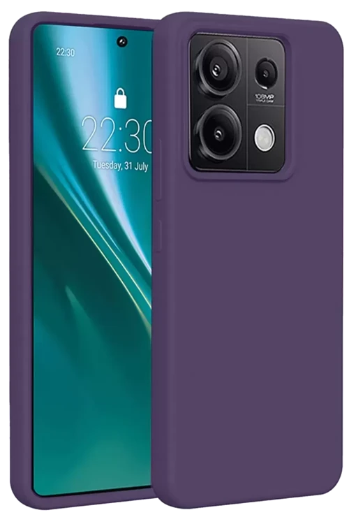Redmi Note 13 4G Kılıf First Silikon - Mor