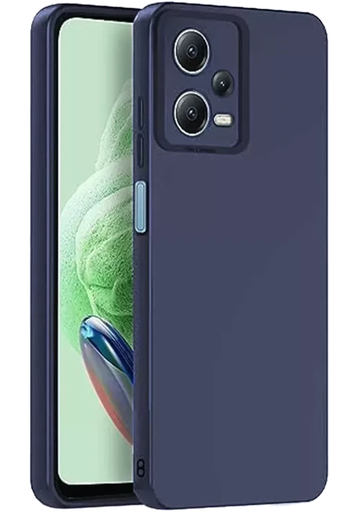 Redmi Note 12 5G Kılıf Nano İçi Kadife Silikon - Lacivert