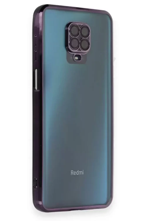 Redmi Note 9 Kılıf Lensli Silikon - Mor