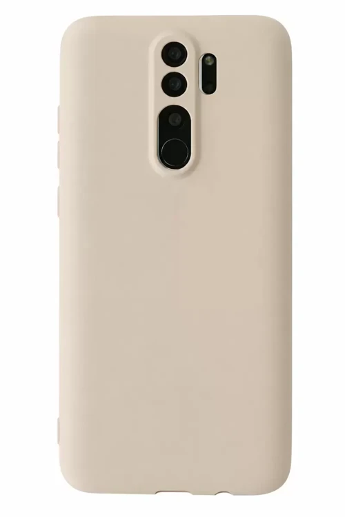 Redmi Note 8 Kılıf First Silikon - Krem