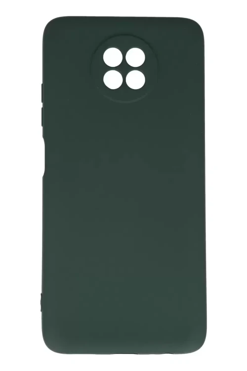 Redmi Note 9 5G Kılıf Nano İçi Kadife Silikon - Koyu Yeşil