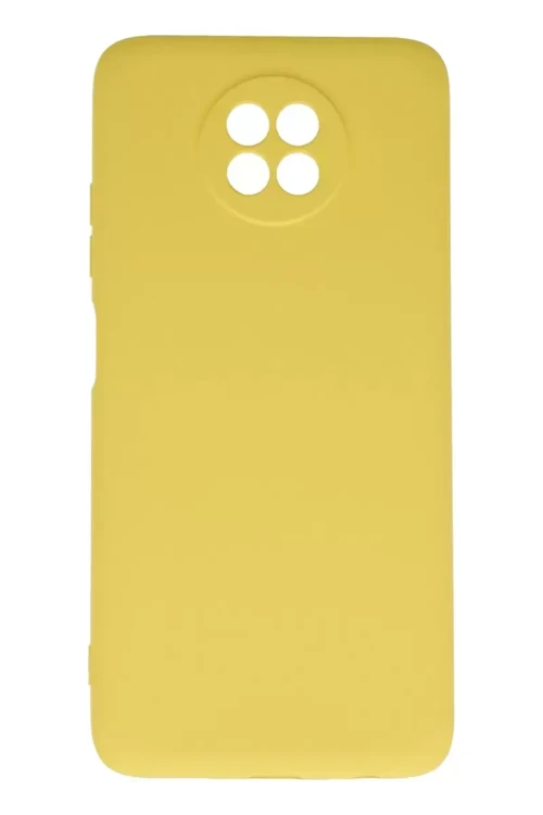 Redmi Note 9 5G Kılıf Nano İçi Kadife Silikon - Sarı