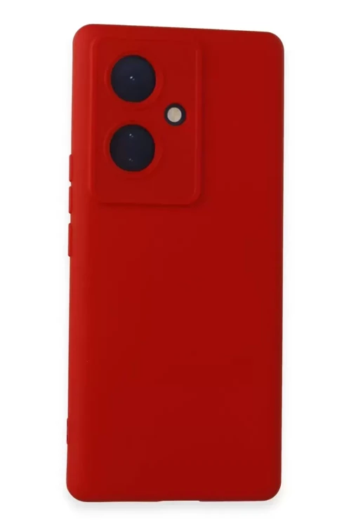 V29 Lite Kılıf Nano İçi Kadife Silikon - Kırmızı