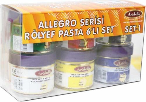 Rölyef Pasta Allegro Serisi 50 cc 6'Lı Set-1
