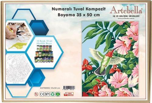 Sayılarla Boyama Tuval Seti - Bahçe (35x50 cm)