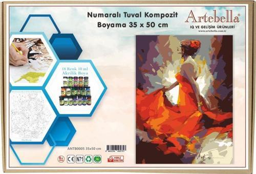 Sayılarla Boyama Tuval Seti - Dansçı (35x50 cm)