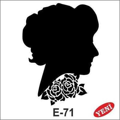 Stencil E-71 10x10 cm