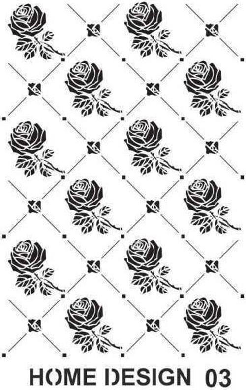 Stencil Home Design H03 35x50 cm