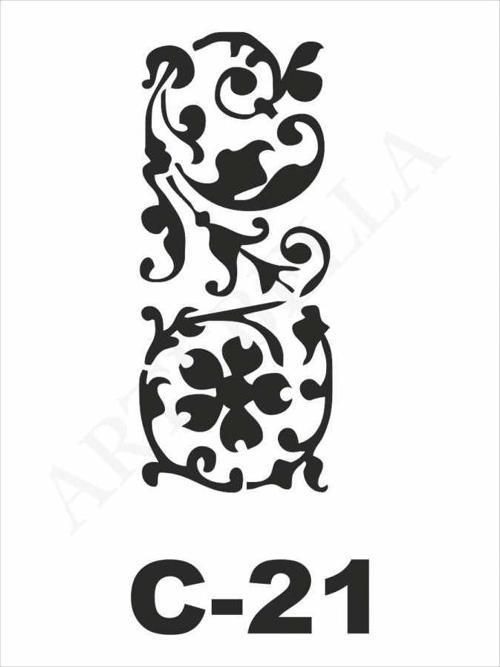 Stencil C-21 15x20 cm
