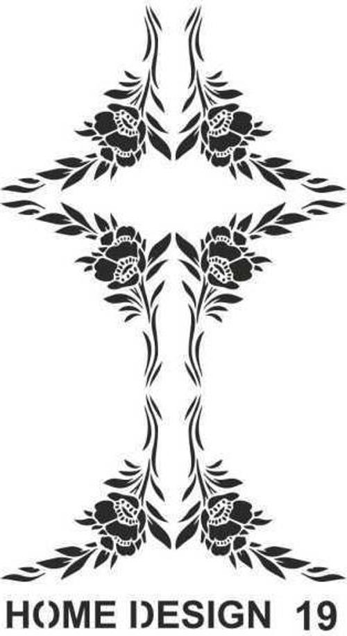 Stencil Home Design H19 35x50 cm