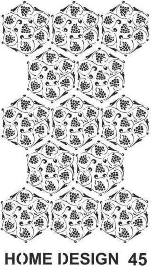 Stencil Home Design H45 35x50 cm
