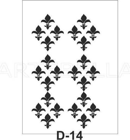 Stencil D-14 20x30 cm