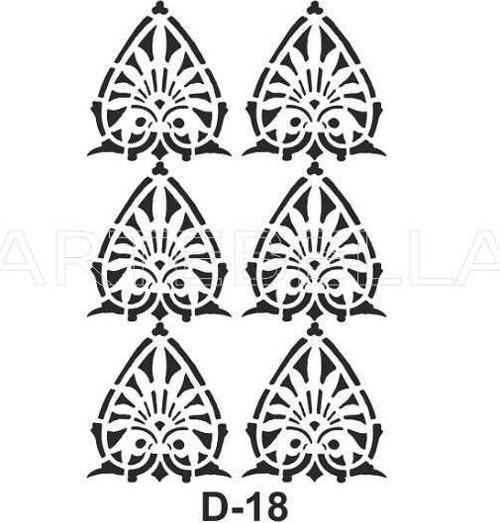 Stencil D-18 20x30 cm