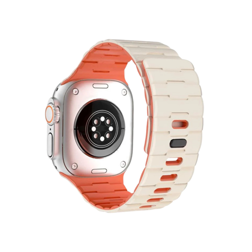 Watch 49Mm Wowen Kordon - Beyaz-Turuncu