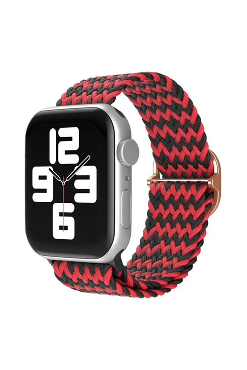 Watch 38Mm Kordon - Zigzag Kırmızı-Siyah