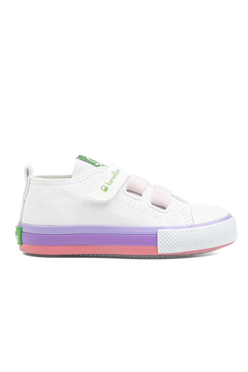 ® | Bn-30649 - 3394 Beyaz Pembe - Çocuk Spor Ayakkabı