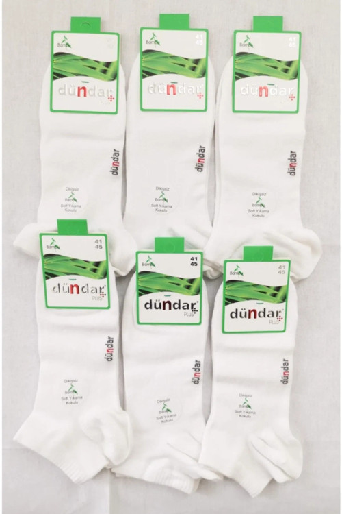 Plus 4605 Erkek Bambu Patik Çorap 6 Adet