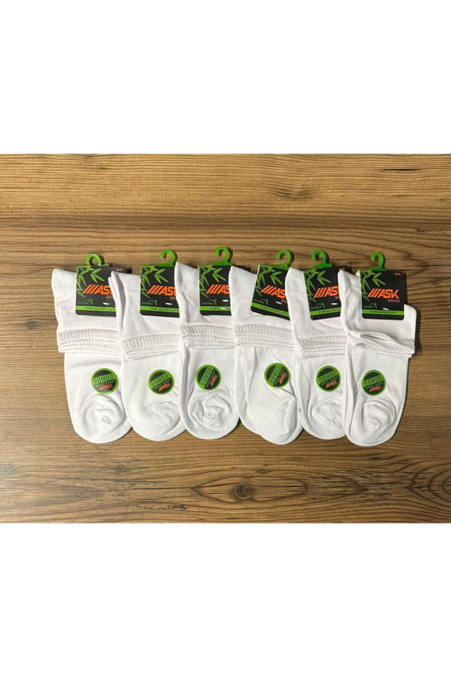 Erkek Bambu Dikişsiz 6'Lı Çorap
