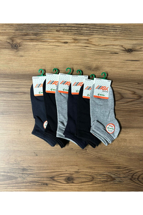 Kadın Bambu Dikişsiz 6'Lı Çorap