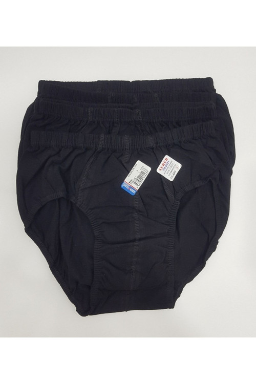 Siyah %100 Pamuklu 5 Adet Erkek Slip Külot
