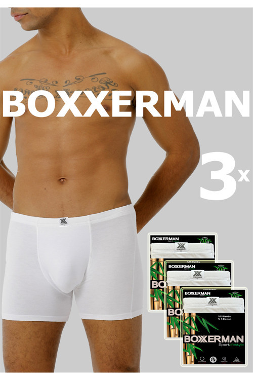 Tatkan - 3'Lü - Erkek Bambu Sport Boxershort