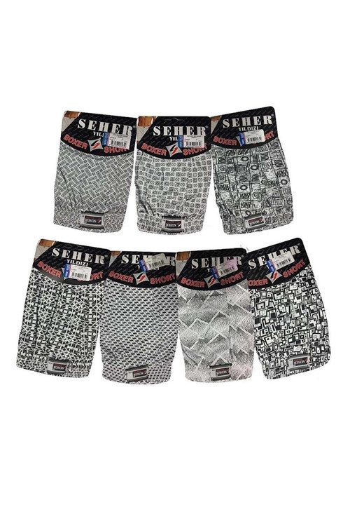 4 Adet Yıldızı Desenli Boxer / Külot Erkek Abani Classic