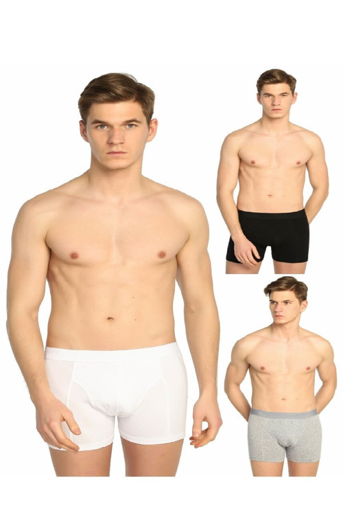 Erkek Karışık 6'Lı Paket Elastan Streç Boxer