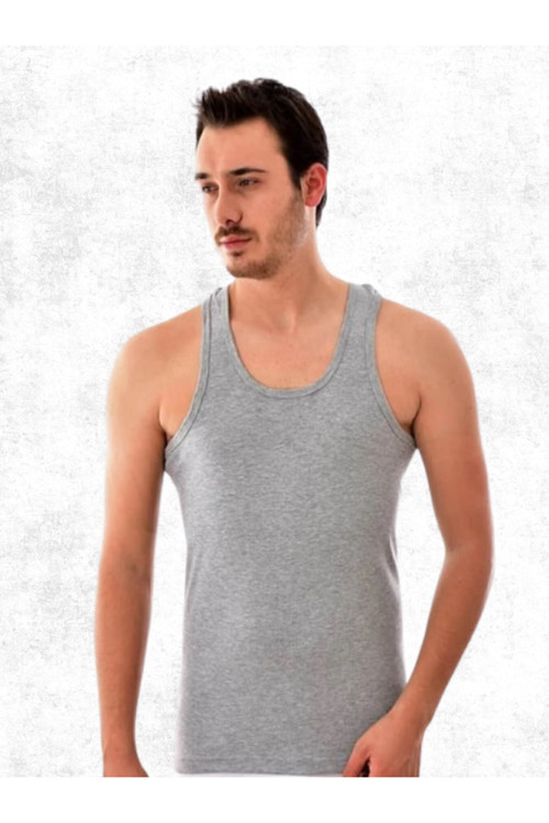 6'Lı %100 Pamuk Erkek Penye Atlet