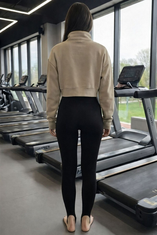Kadın Topuğu Açık Spor Taytı