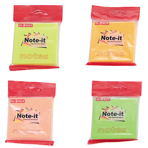 Yapışkanlı Not kağıt 75x75 100 YP Neon 6633
