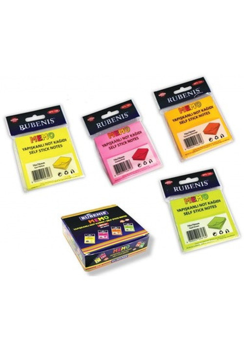 Yapışkanlı Not Kağıdı 76x76 MM 50 Şeffaf Sarı 50 YP RPS-151-24-PKT