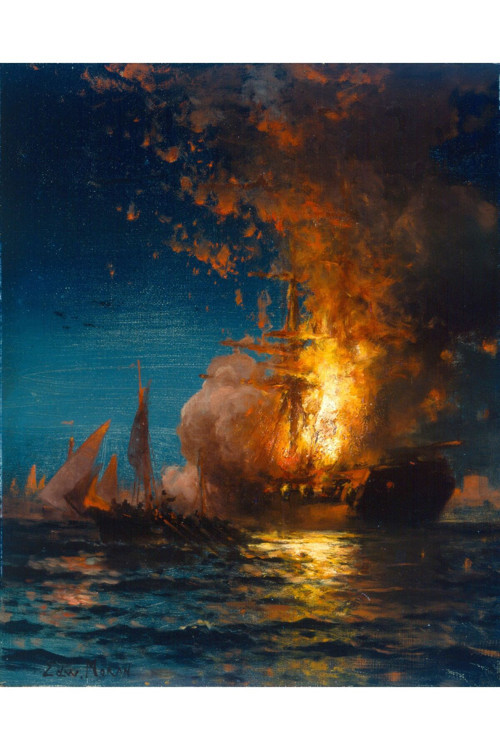Art-Edward Moran-019 Kanvas Tablo