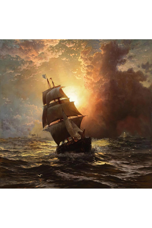 TUVALCİM Art-Edward Moran-028 Kanvas Tablo