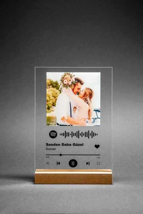 Spotify Barkodlu Plak Kişiye Özel Sevgiliye Hediye Arkadaşa Hediye Doğum Günü Yıl Dönümü