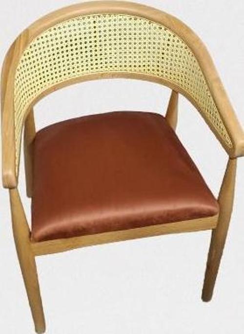 Sandalye Tam Kolçak 90013 Hasır Kayın Nature Ceviz renk ayak Modern Tarz El Yapım