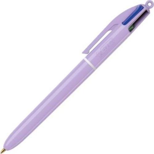 4 Colour Pastel 4 Renkli Tükenmez Kalem Pastel Mor