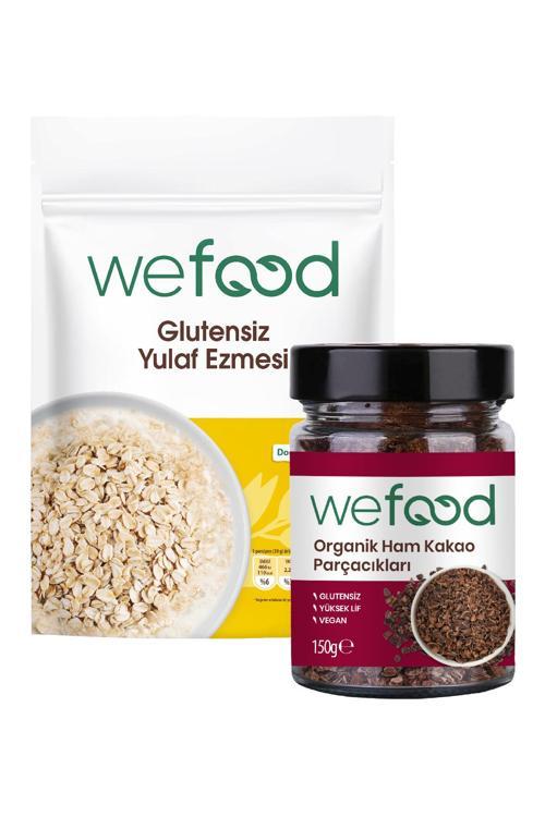 Glütensiz Yulaf Ezmesi 300 gr + Organik Ham Kakao Parçacıkları 150 gr